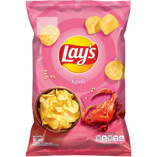Чіпси Lay's з крабом